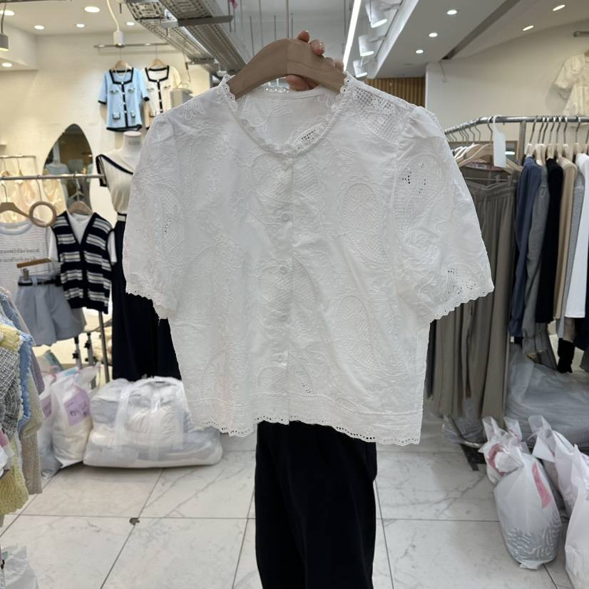 FLYFLY/LULULALLA/LIVE東大門實拍女士新款真品襯衫蕾絲衫FLYFLY/LULULALLA/LIVE襯衫/蕾絲衫