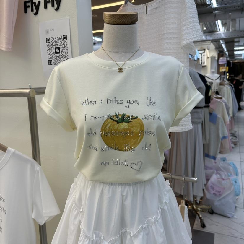 FLYFLY/LULULALLA/LIVE東大門直郵女士新款休閑時尚T恤FLYFLY/LULULALLA/LIVET恤