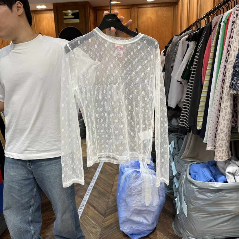 GARMENT-P韓國直郵女士新款時尚職業推薦休閑襯衫蕾絲衫GARMENT襯衫/蕾絲衫