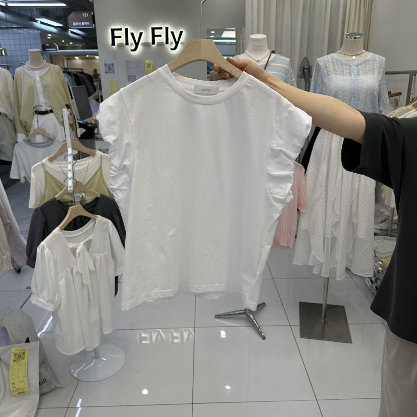 FLYFLY/LULULALLA/LIVE東大門實拍女裝新品人氣T恤不含項鏈FLYFLY/LULULALLA/LIVET恤