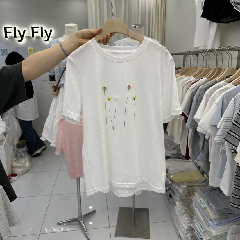 FLYFLY/LULULALLA/LIVE東大門直郵女裝新款職業26春夏T恤FLYFLY/LULULALLA/LIVET恤