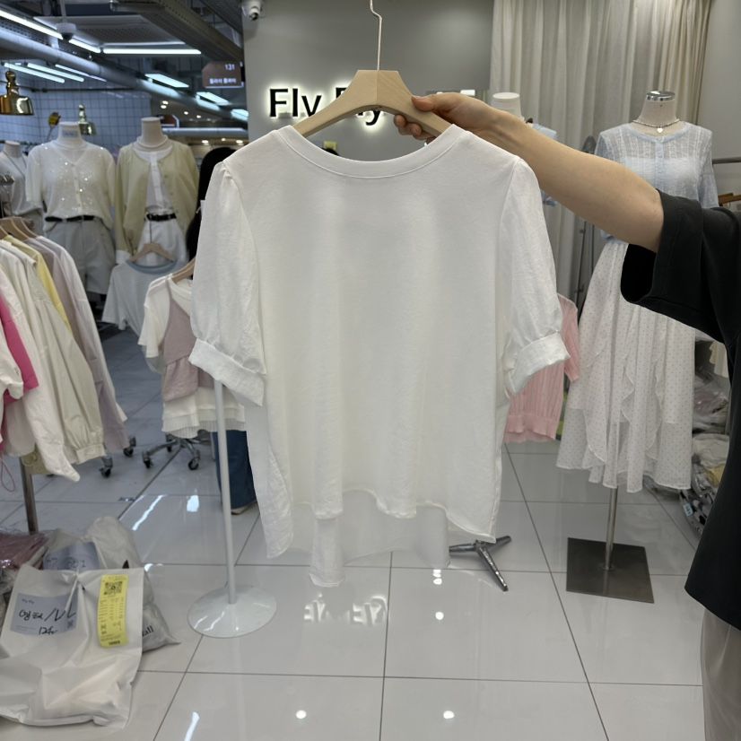 FLYFLY/LULULALLA/LIVE東大門實拍女士新款職業襯衫蕾絲衫FLYFLY/LULULALLA/LIVE襯衫/蕾絲衫