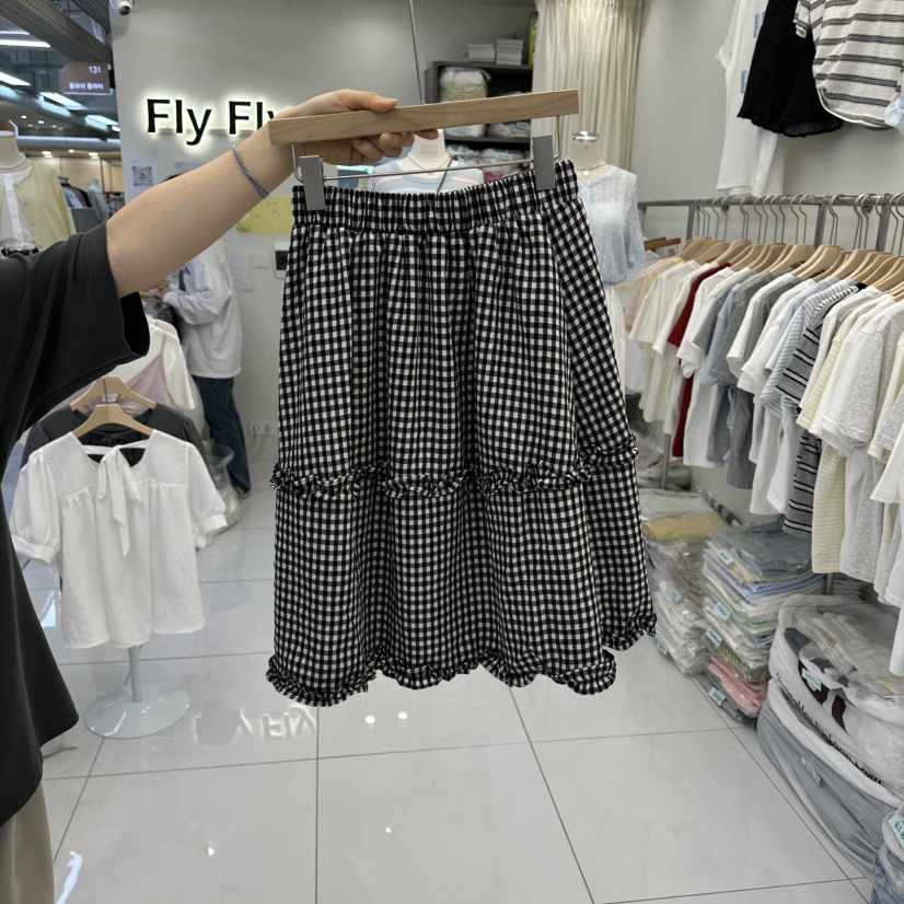 FLYFLY/LULULALLA/LIVE韓國代購女士新款休閑半身裙中短裙FLYFLY/LULULALLA/LIVE半身裙/中短裙