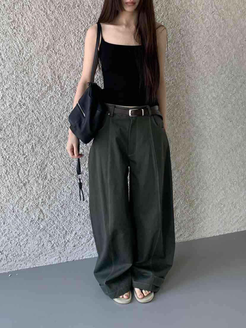 LOGARDEN東大門實拍女裝新品職業26春夏人氣休閑褲不含腰帶LO GARDEN休閑褲