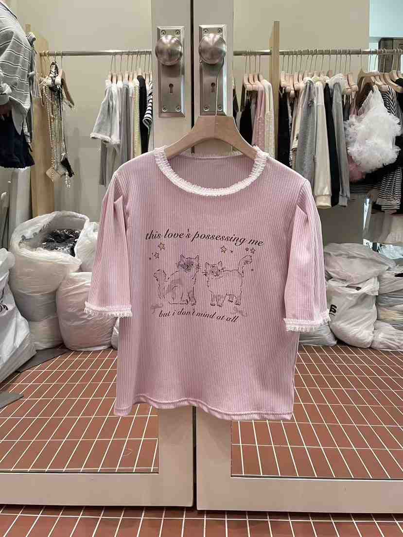 BE&amp;BE東大門直郵女裝新款26春夏人氣熱賣時尚職業T恤BE&beT恤