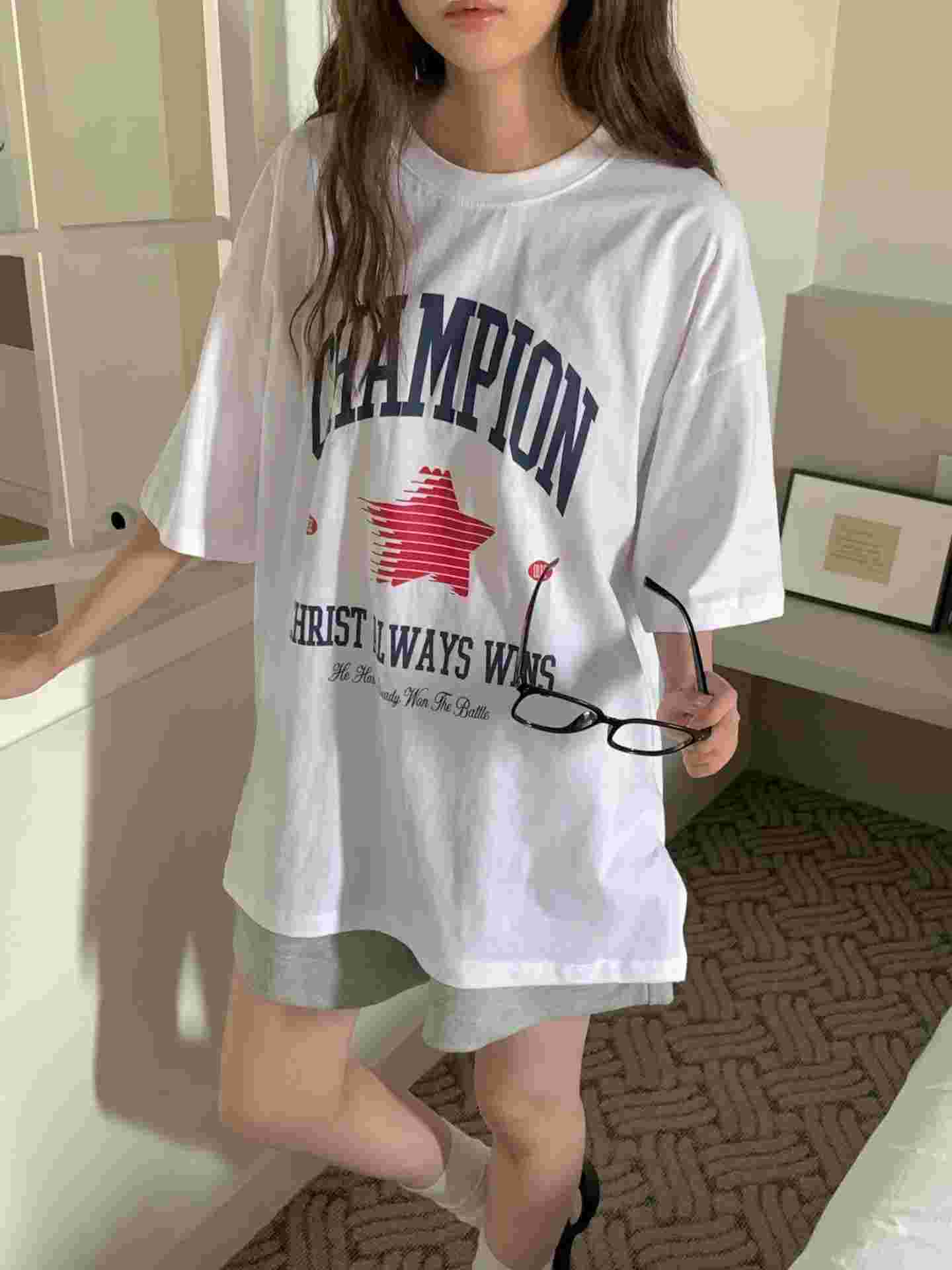 L V C東大門實拍女士新款推薦休閑人氣26春夏熱賣時尚T恤L_V_CT恤