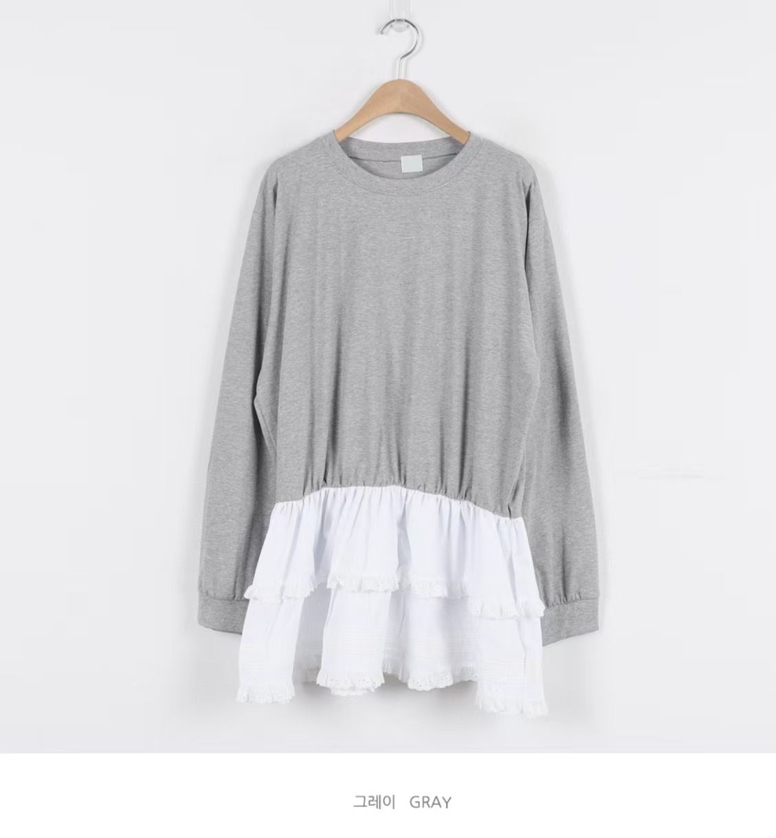 L V C東大門直郵女裝新款26春夏人氣休閑推薦真品長袖T恤L_V_C長袖T恤