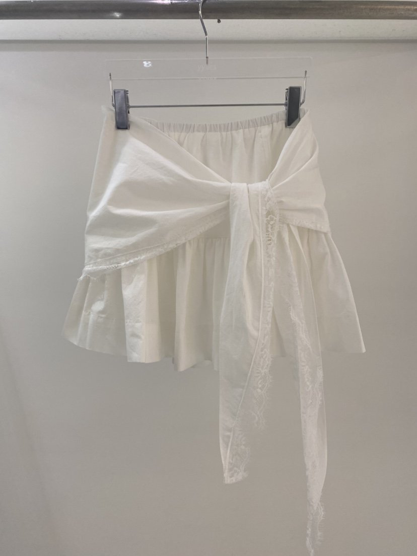 YES韓國直郵實拍女士新款熱賣推薦時尚職業26春夏短裙圍巾YES短裙