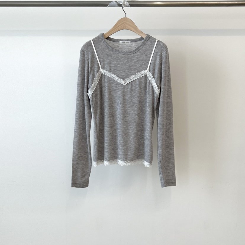 ANOTHER AVENUE韓國直郵實拍女裝新品職業長袖T恤假兩件開襟ANOTHER AVENUE長袖T恤