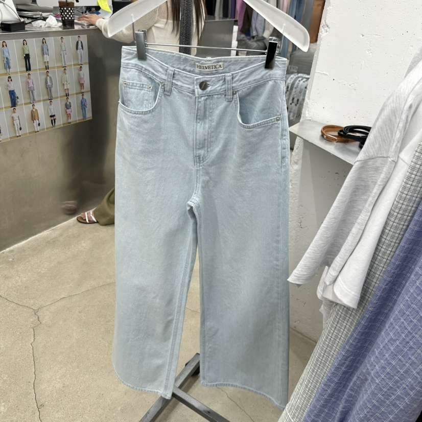 HELVETICA韓國東大門代購女士新品休閑人氣職業26春夏牛仔褲HELVETICA牛仔褲