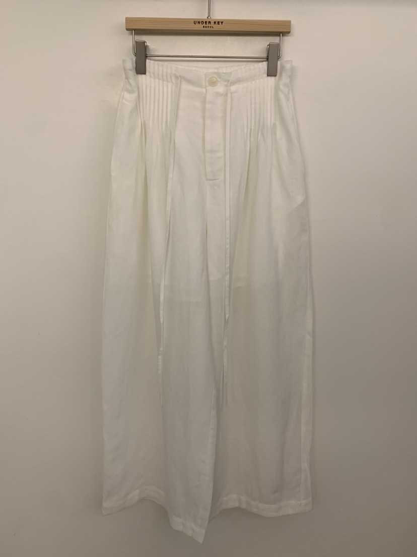 UNDER KEY韓國東大門代購女裝新品時尚休閑褲亞麻布褶裥UNDER KEY休閑褲