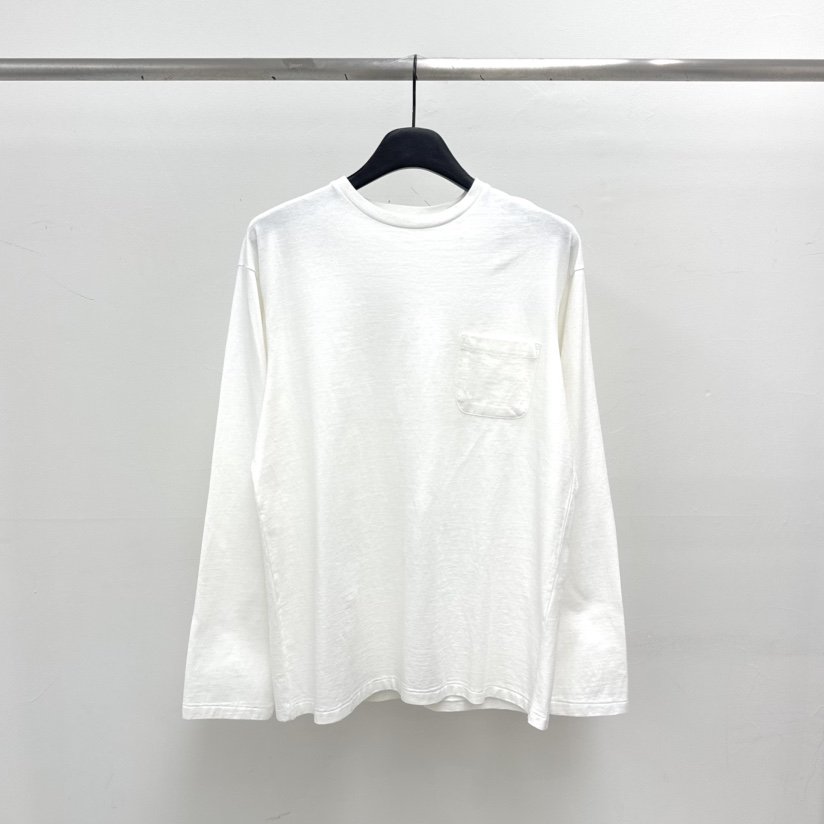 RIVER韓國東大門代購女士新品人氣職業熱賣26春夏長袖T恤口袋WATER/RIVER長袖T恤