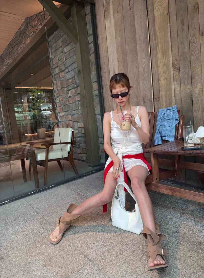 DENVER韓國直郵女士新款休閑推薦時尚26春夏吊帶背心不含屁簾DENVER吊帶/背心