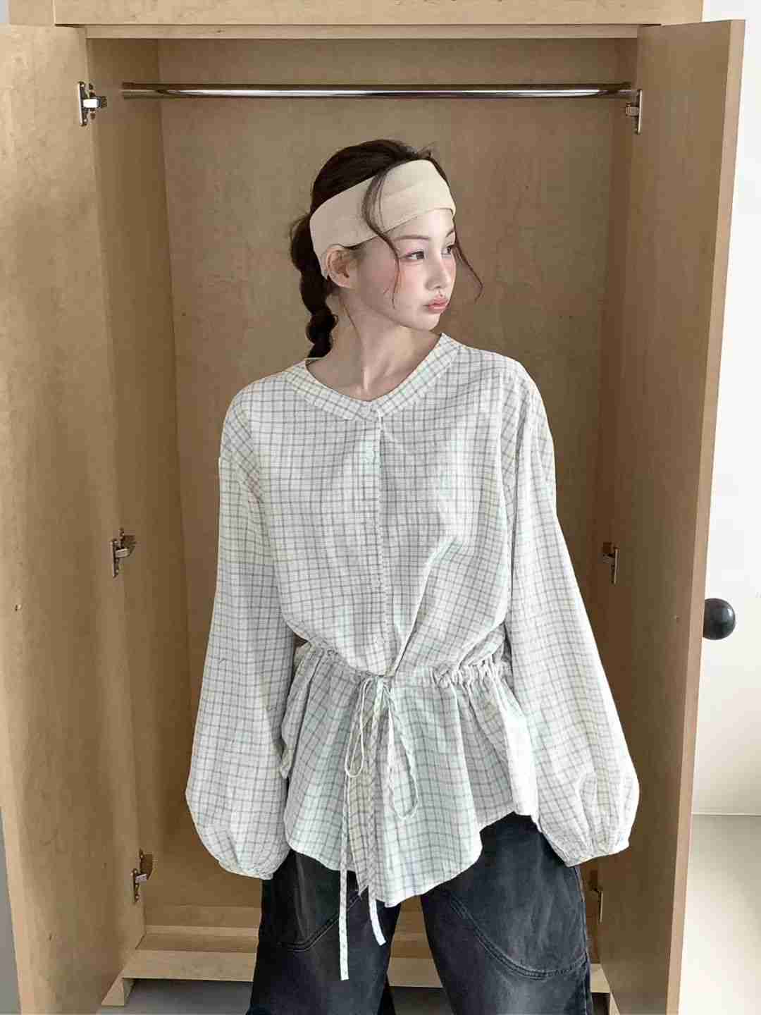 PEETS韓國東大門代購女士新品休閑人氣職業推薦襯衫蕾絲衫PEETS襯衫/蕾絲衫