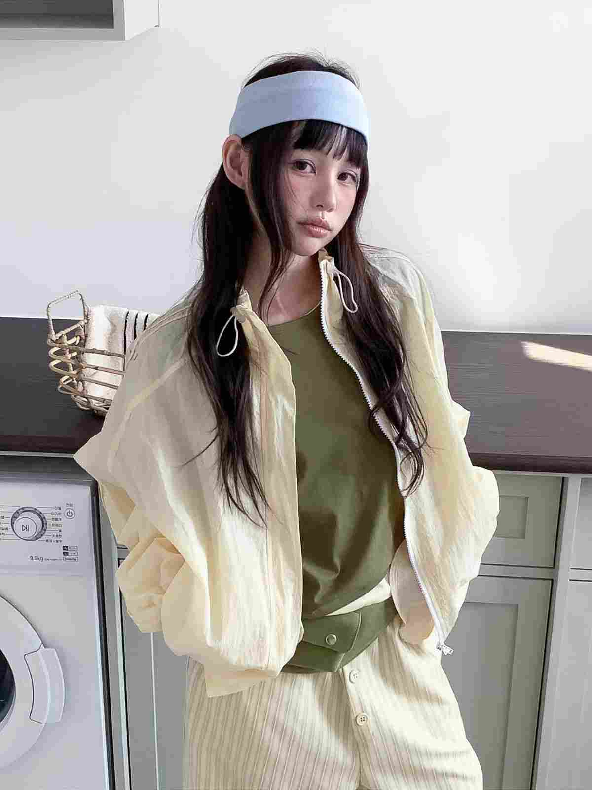 PEETS韓國直郵實拍女士新品推薦26春夏休閑人氣熱賣夾克褶裥PEETS夾克