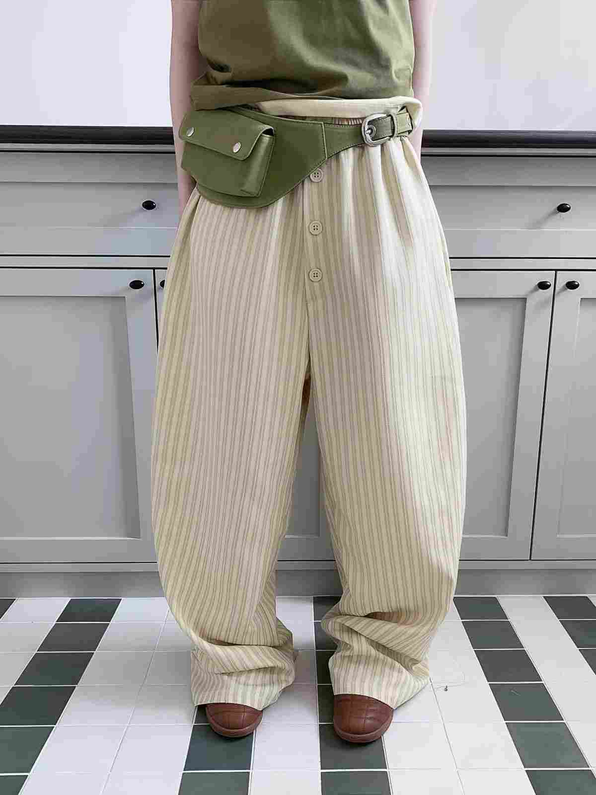 PEETS韓國代購女士新款人氣推薦職業熱賣時尚休閑褲不含腰包PEETS休閑褲