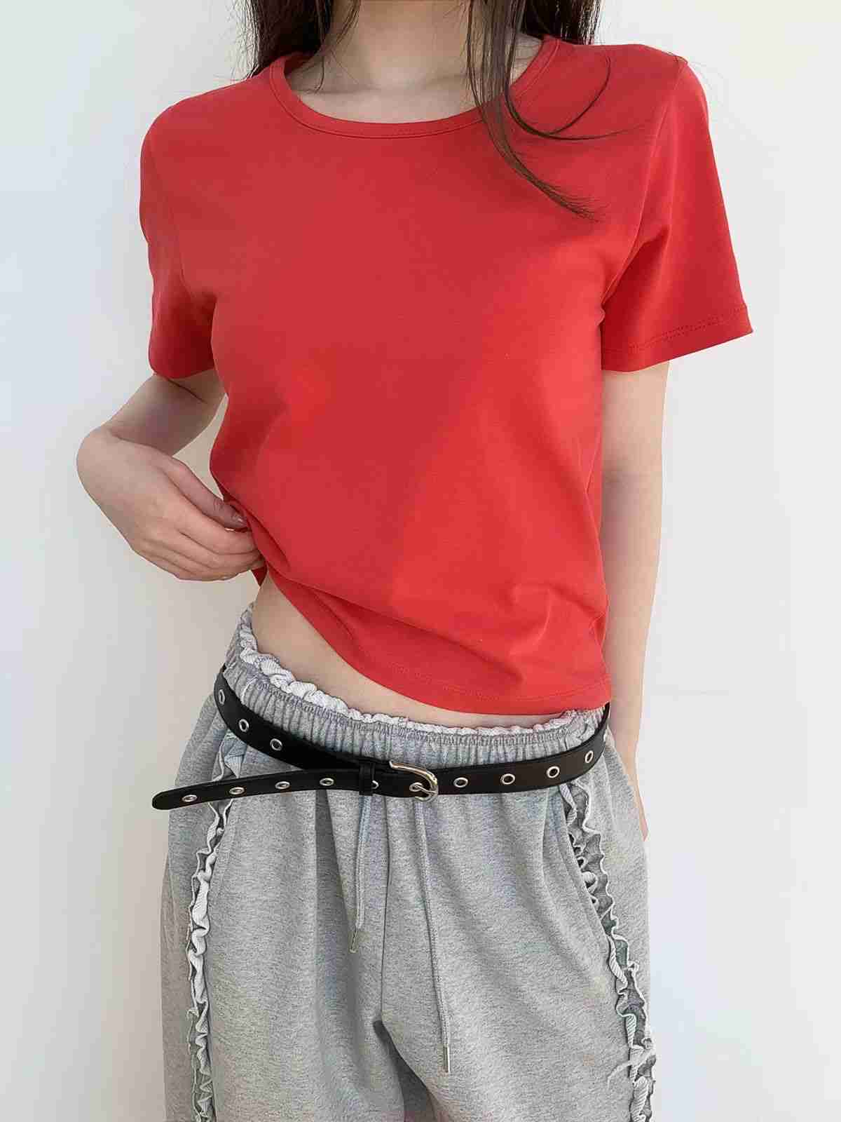 PEETS韓國代購女士新品26春夏職業休閑人氣推薦時尚熱賣T恤PEETST恤