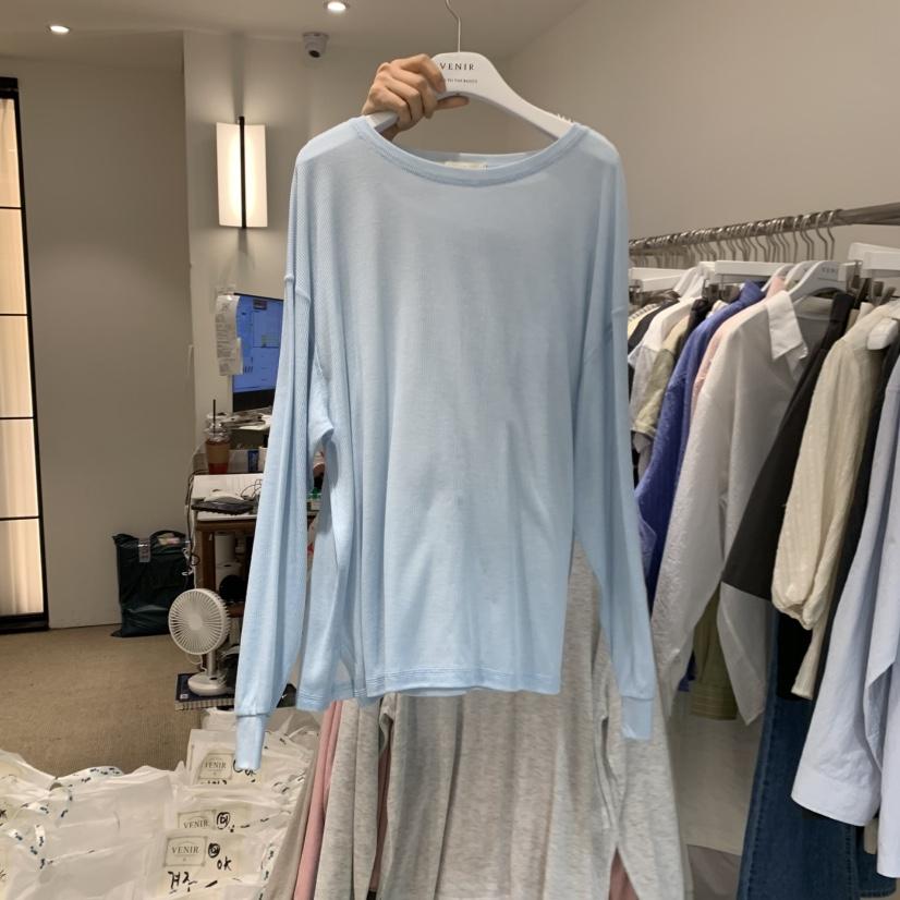 VENIR-a韓國直郵女士新款推薦人氣26春夏熱賣休閑長袖T恤VENIR-a長袖T恤