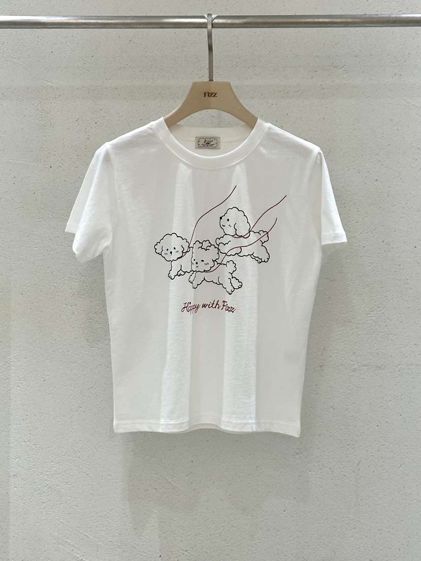 FIZZ韓國直郵女士新款推薦人氣休閑熱賣26春夏時尚職業T恤FIZZT恤