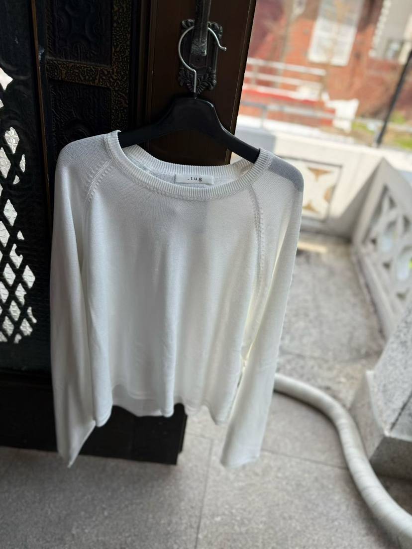 TUG韓國直郵實拍女裝新款時尚人氣職業26春夏針織衫短款針織TUG針織衫