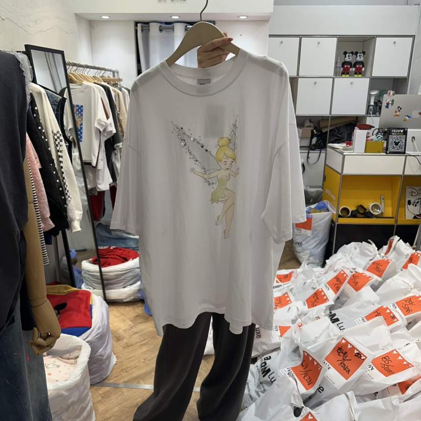 DE LINE韓國直郵實拍女士新款熱賣26春夏休閑人氣推薦T恤DE LINET恤