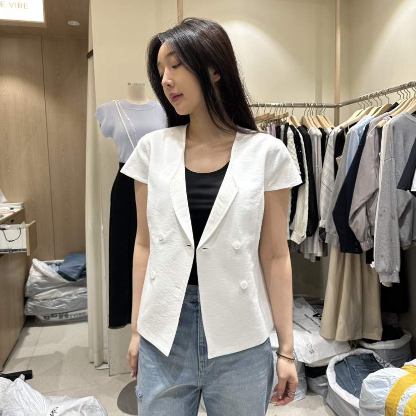 VINTAGE VIBE韓國代購女裝新品推薦26春夏人氣夾克亞麻布VINTAGE VIBE夾克