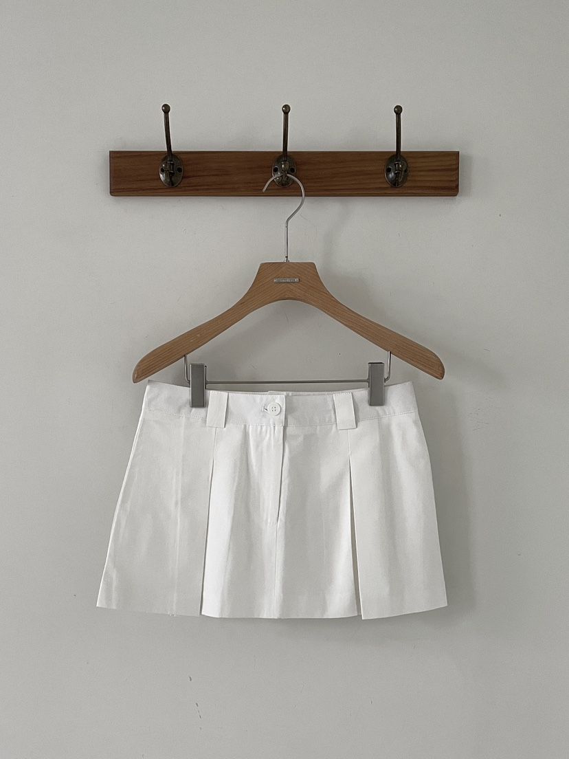 3 ANOTHER韓國東大門代購女士新品時尚休閑26春夏短裙褶皺3 ANOTHER短裙