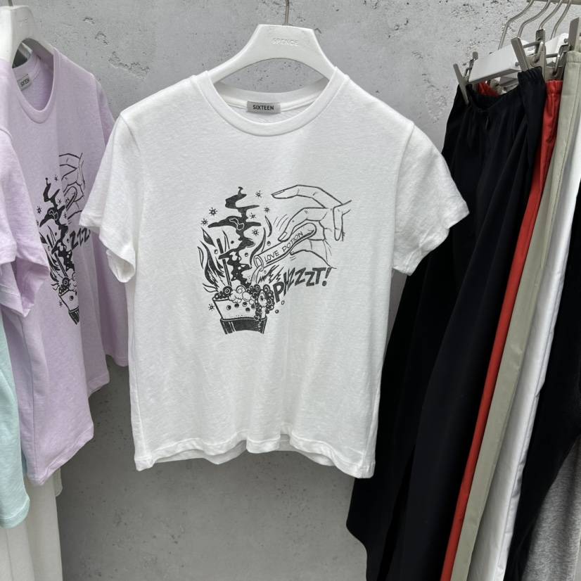 SIXTEEN韓國東大門直郵女士新款熱賣休閑推薦26春夏人氣T恤SIXTEENT恤