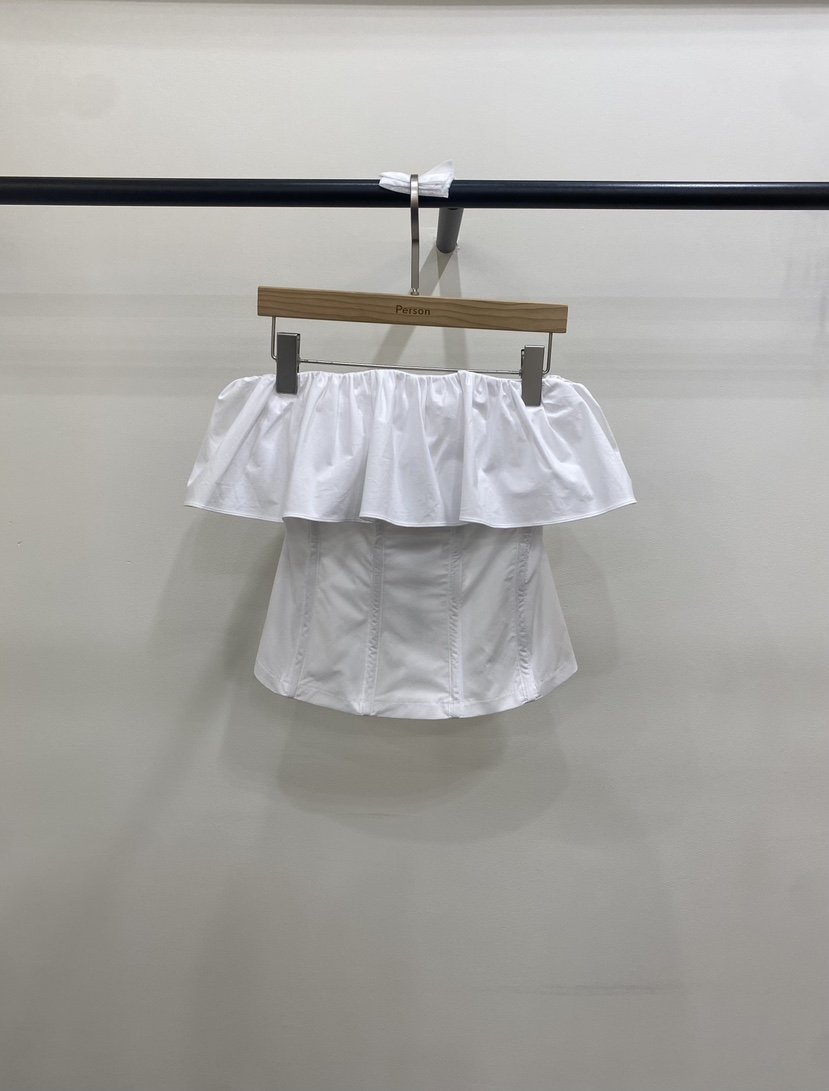 PERSON韓國直郵實拍女裝新品職業26春夏吊帶背心金屬絲褶皺PERSON吊帶/背心