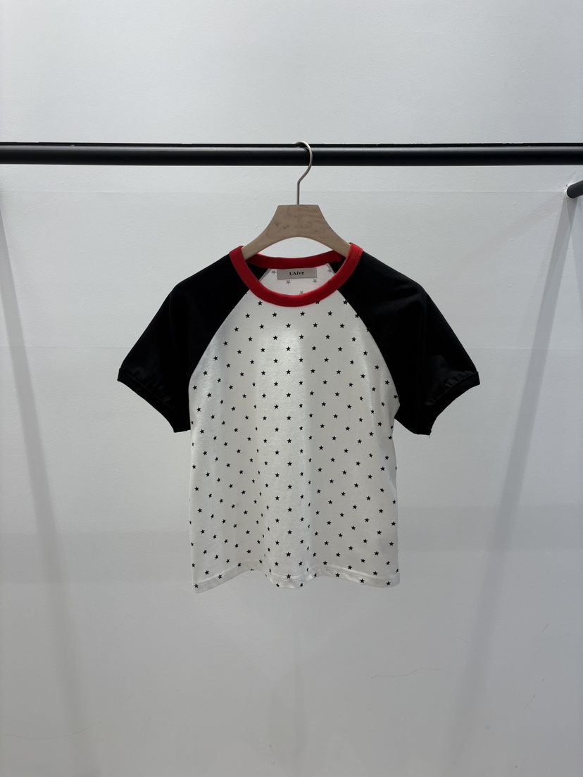 LAIVE韓國代購女裝新款26春夏人氣休閑職業推薦時尚熱賣T恤LAIVET恤