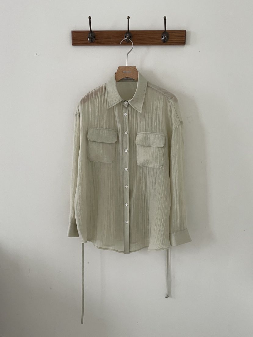 3 ANOTHER韓國直郵實拍女裝新款熱賣襯衫蕾絲衫含腰繩透明腰帶3 ANOTHER襯衫/蕾絲衫