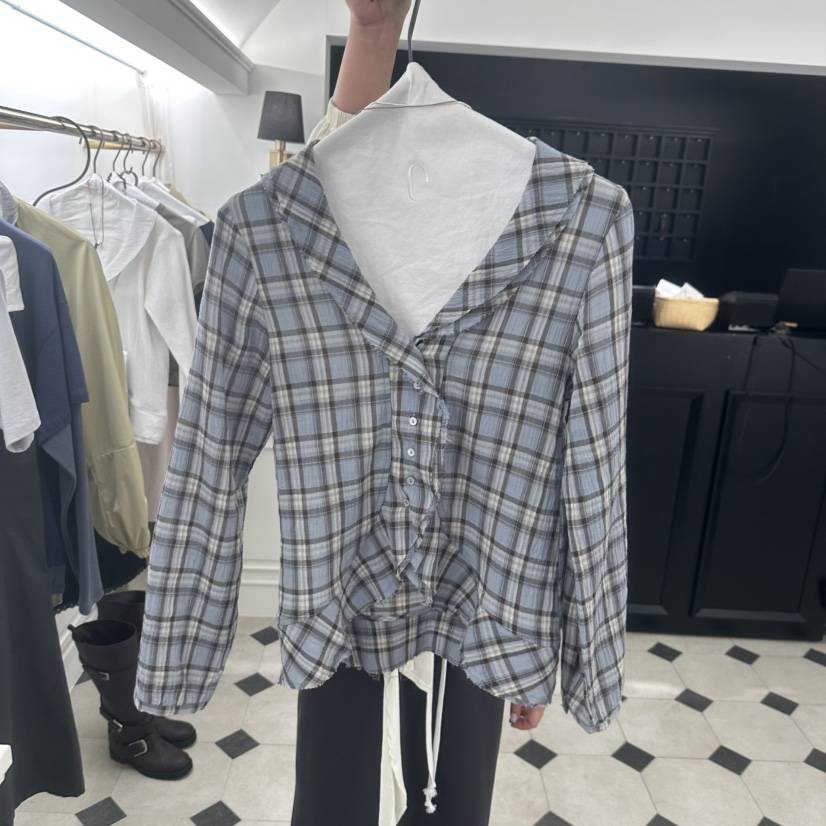 ETER韓國直郵女士新款推薦職業熱賣休閑時尚人氣襯衫蕾絲衫eter/VERSO襯衫/蕾絲衫