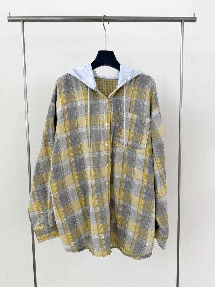 LE AVE韓國直郵實拍女裝新款職業休閑人氣襯衫蕾絲衫兜帽LE AVE襯衫/蕾絲衫