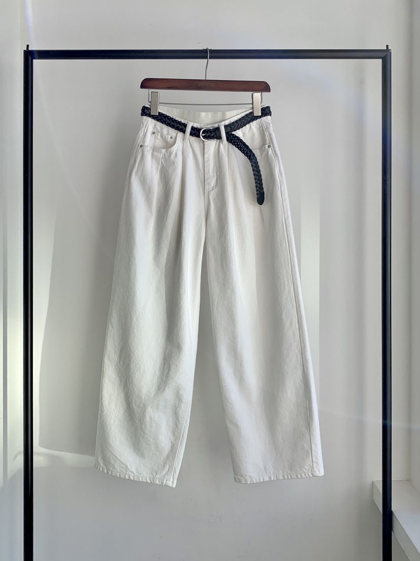 DAVICHI/D.SECOND韓國東大門直郵女裝新品推薦牛仔褲含腰帶DAVICHI/D.SECOND牛仔褲