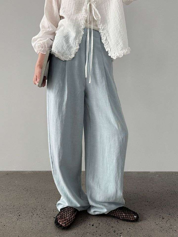 STAY HERE韓國直郵實拍女裝新品26春夏熱賣推薦時尚休閑褲STAY HERE休閑褲