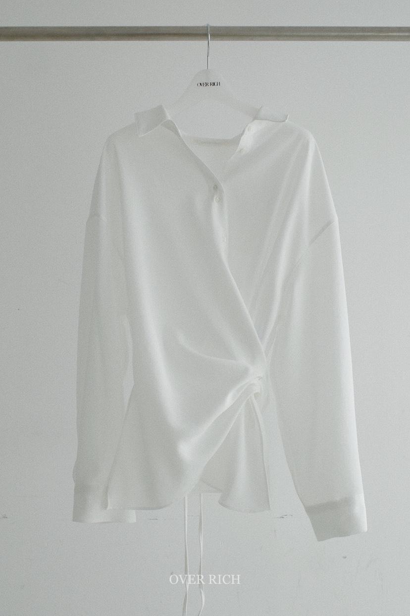 OVER RICH韓國代購女士新款26春夏時尚職業人氣襯衫蕾絲衫OVER RICH襯衫/蕾絲衫