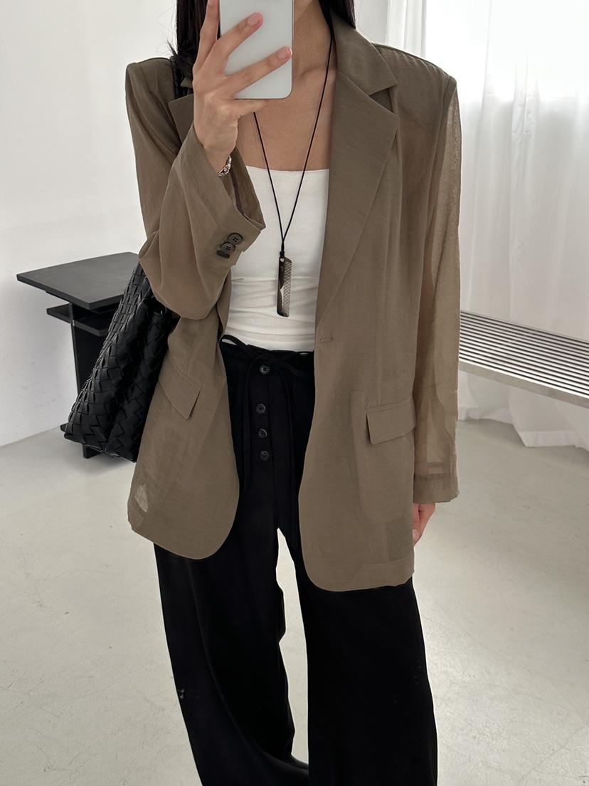 LE VASE韓國代購女士新款26春夏時尚職業熱賣推薦休閑夾克LE VASE夾克