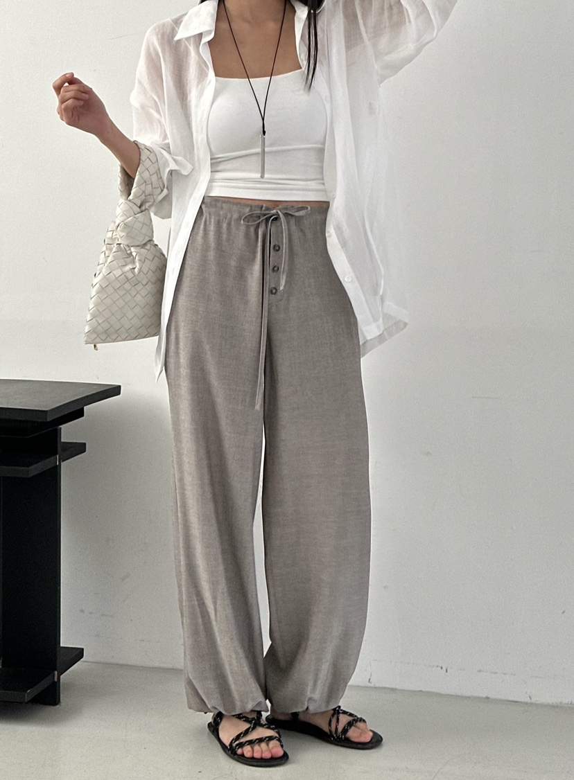 LE VASE韓國東大門代購女裝新品人氣熱賣職業休閑休閑褲LE VASE休閑褲