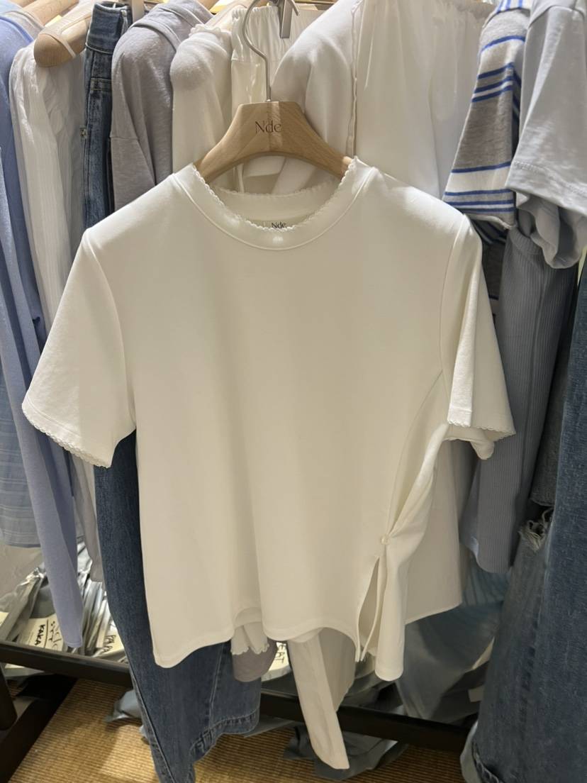 NDE韓國代購女裝新款職業人氣時尚熱賣26春夏推薦休閑T恤BOHEME_NDET恤