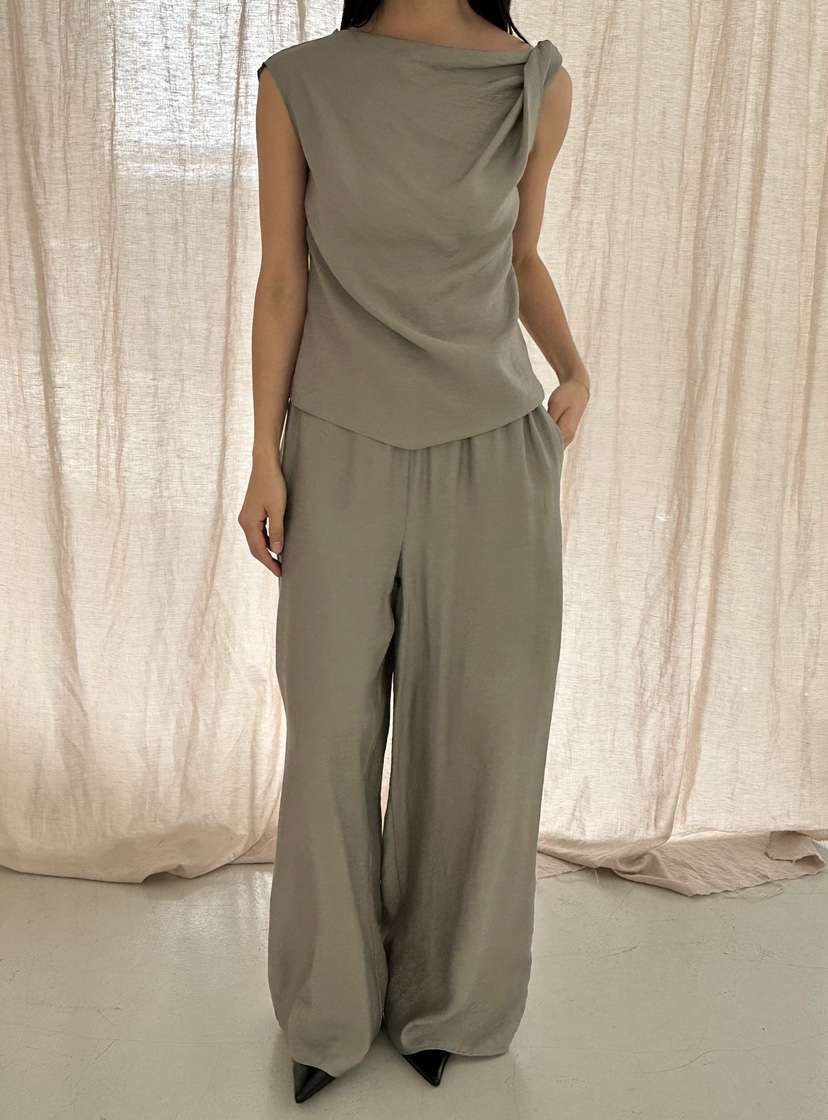 LE VASE韓國直郵實拍女裝新品休閑時尚職業26春夏休閑褲LE VASE休閑褲