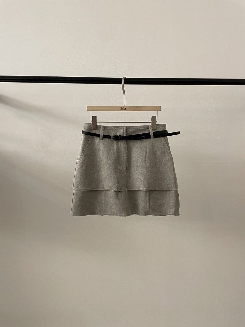 2DA/DARIMI-P韓國東大門代購女裝新款26春夏裙褲含腰帶2DA/DARIMI-P裙褲