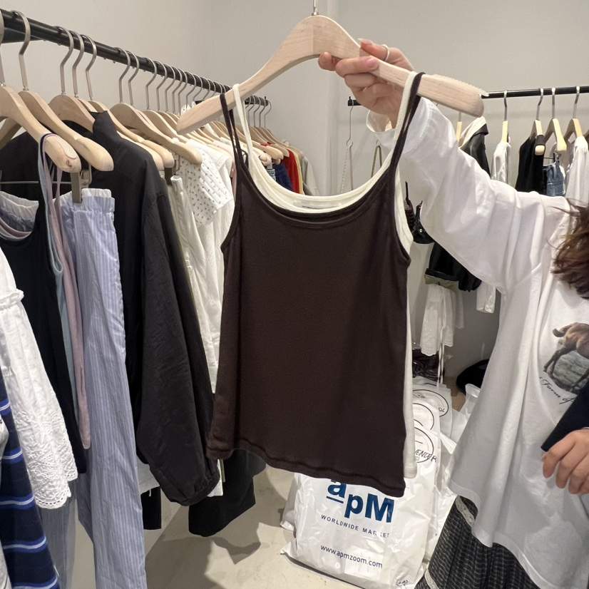 PLATE韓國東大門代購女裝新品職業26春夏熱賣時尚吊帶背心PLATE吊帶/背心