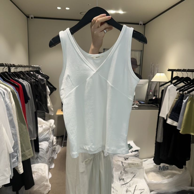 RE STOCK韓國東大門代購女士新款職業人氣推薦休閑吊帶背心RE STOCK吊帶/背心