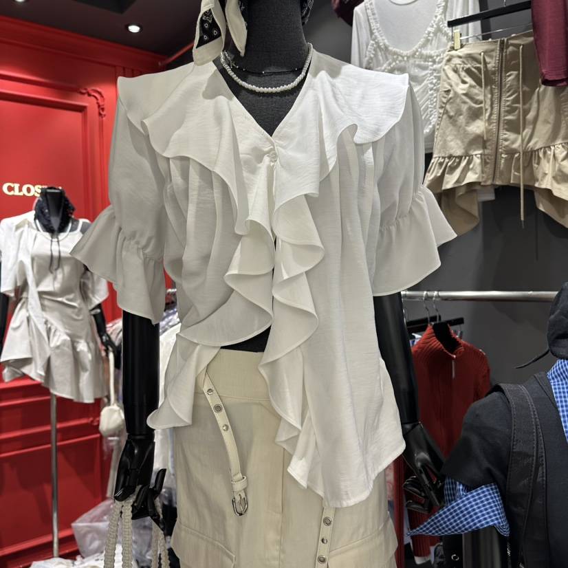 RARE CLOSET韓國東大門代購女士新款職業推薦襯衫蕾絲衫RARE CLOSET襯衫/蕾絲衫