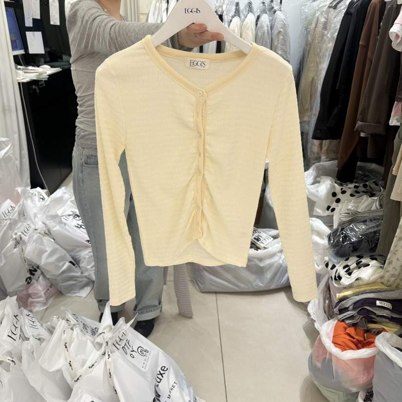 EGG IS韓國直郵實拍女士新款職業推薦時尚人氣休閑針織衫EGG IS針織衫