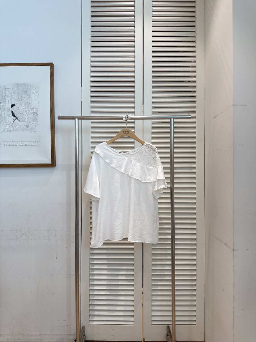 FAVE-L韓國東大門直郵女裝新款時尚職業休閑26春夏襯衫蕾絲衫FAVE-L襯衫/蕾絲衫