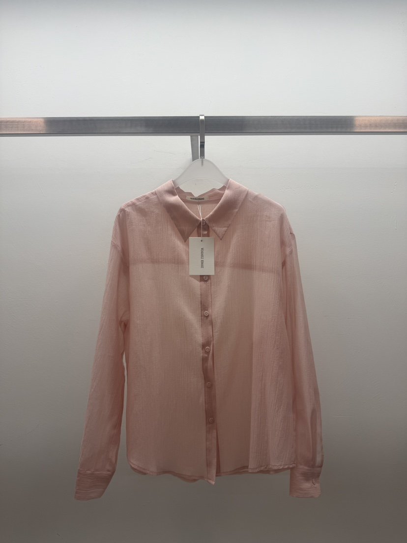 WEARABLE-L韓國直郵女士新款熱賣休閑26春夏襯衫蕾絲衫透明WEARABLE襯衫/蕾絲衫