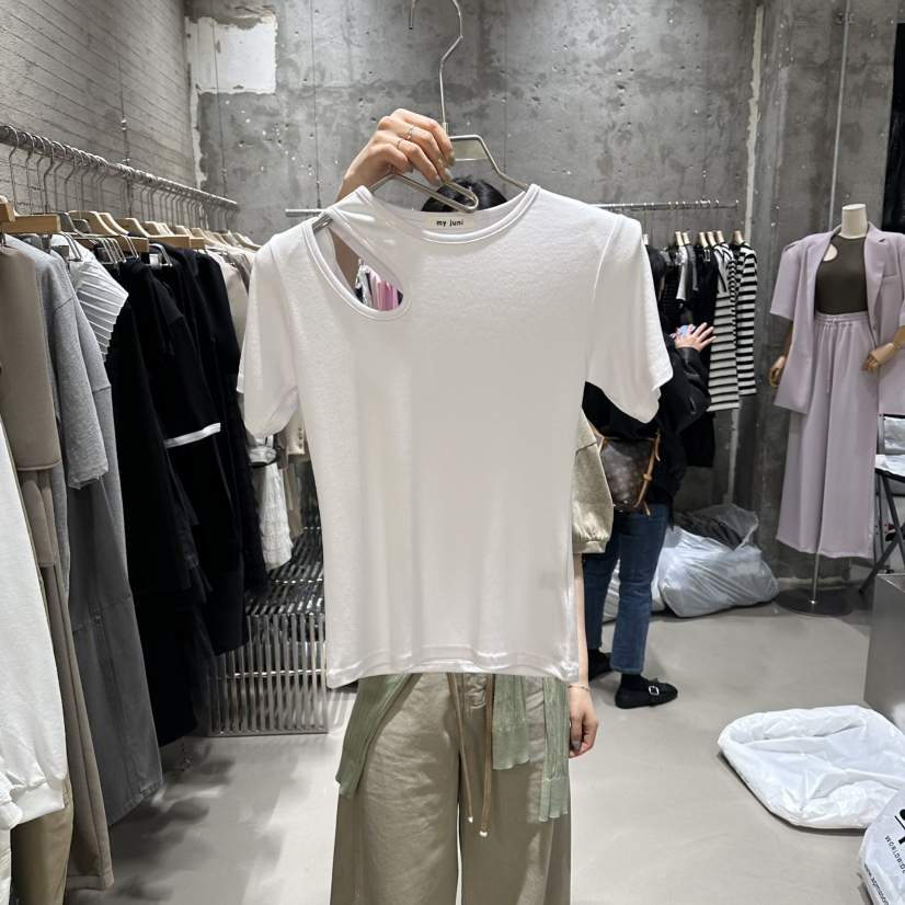 JUNI韓國代購女裝新品熱賣人氣26春夏職業休閑推薦時尚T恤my juniT恤