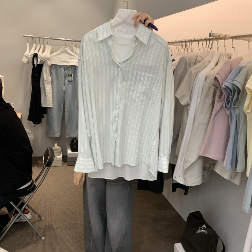 SIHO ARCHIVE韓國東大門代購女裝新品時尚襯衫蕾絲衫格子SIHO ARCHIVE襯衫/蕾絲衫