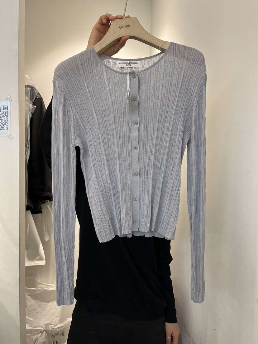 OUVIR韓國東大門代購女士新品時尚26春夏職業人氣針織衫開衫O.V.R/OUVIR針織衫